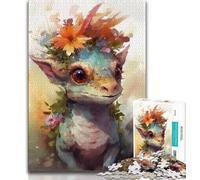Rompecabezas de 1000 Piezas para Adultos, diseño de Dinosaurios, Ideal como decoración de Pared y Regalo de cumpleaños para Amigos y para la Oficina (75x50cm)