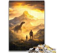 Rompecabezas de 1000 Piezas para Adultos, diseño de Dinosaurios, Juego desafiante, Juguetes, decoración de Pared, cumpleaños y Navidad (75x50cm)