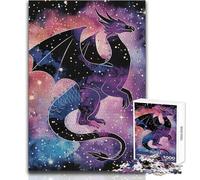 Rompecabezas de 1000 Piezas para Adultos, diseño de dragón Abstracto Legendario, Ideal para familias, Juegos y análisis de lógica, Juguetes antiestrés 38x26cm
