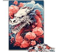 Rompecabezas de 1000 Piezas para Adultos, diseño de dragón Colorido, de cartón, Ideal para Adolescentes y familias Juego de ingenio DIY, Regalo, 1000 Piezas(26x38cm)