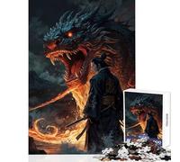 Rompecabezas de 1000 Piezas para Adultos diseño de Dragones Furia Juguetes antiestrés Obras de Arte Regalos Juegos Familiares difícil y desafiante tamaño 50x75cm