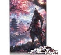 Rompecabezas de 1000 Piezas para Adultos, diseño de El Poder del Samurái, Ideal para Juegos creativos, Ideal para Hombres y Mujeres (75 x 50 cm)