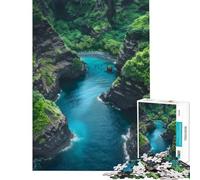 Rompecabezas de 1000 Piezas para Adultos diseño de Escondite en la Cala Ideal para Toda la Familia Un desafío difícil cumpleaños y Navidad (tamaño 38x26cm)