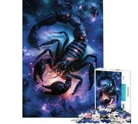Rompecabezas de 1000 Piezas para Adultos diseño de Escorpio Actividades Divertidas para Hacer en casa Un Juego de ingenio y una Obra de Arte para Mayores de 14 años 38x52cm