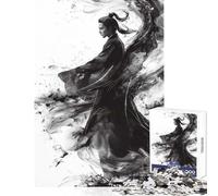 Rompecabezas de 1000 Piezas para Adultos diseño de espíritu samurái Juguetes antiestrés Regalos para Mujeres y Hombres Juego Educativo difícil y desafiante tamaño 38x26cm