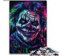 Rompecabezas de 1000 Piezas para Adultos, diseño de Esqueleto de Payaso, 50x75cm, un desafiante Rompecabezas para Adolescentes, un Divertido Juego Interactivo para Toda la Familia