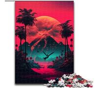 Rompecabezas de 1000 Piezas para Adultos, diseño de estética Vaporwave, Ideal para decoración del hogar y la Oficina, Regalo de cumpleaños (tamaño 50x75cm)