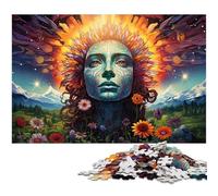 Rompecabezas de 1000 Piezas para Adultos diseño de fantasía de Dios de Las Flores Regalo de cumpleaños para Adolescentes de 14 años en adelante 1000 Piezas (75 x 50 cm)