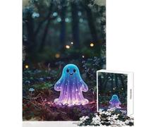 Rompecabezas de 1000 Piezas para Adultos diseño de Fantasmas del Bosque Juguete Educativo Gran Regalo y Juego Familiar para cumpleaños y Navidad Tamaño 38x52cm