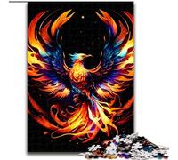 Rompecabezas de 1000 Piezas para Adultos, diseño de fénix Colorido, Hecho de Madera, Divertido para el hogar, 50x75cm, decoración artística DIY, Regalo de cumpleaños