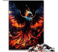 Rompecabezas de 1000 Piezas para Adultos, diseño de fénix de Madera, Ideal como decoración o Regalo de cumpleaños, 50x75cm, Ideal para cumpleaños, Vacaciones, Navidad o Halloween