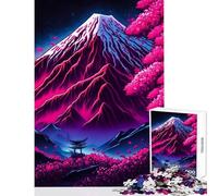 Rompecabezas de 1000 Piezas para Adultos diseño de Flor de Cerezo Japonesa Juguete mágico para decoración de Pared Gran Regalo y Juego práctico para Mejorar el Amor en Pareja tamaño 50x75cm