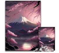 Rompecabezas de 1000 Piezas para Adultos, diseño de Flores de Cerezo japonesas, Ideal para Adolescentes y jóvenes, Regalo de cumpleaños y Vacaciones, 26x38cm/10,23x14,96 Pulgadas.