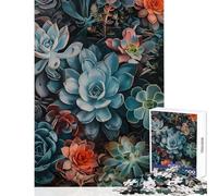 Rompecabezas de 1000 Piezas para Adultos diseño de Flores susurros Juguetes de Bricolaje Grandes Regalos y Juegos de relajación para Mejorar el Amor en Pareja tamaño 50x75cm