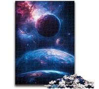 Rompecabezas de 1000 Piezas para Adultos, diseño de Galaxia y Planeta, Ideal para el hogar, Ideal para días lluviosos, Regalo de cumpleaños (50x75cm)