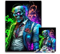 Rompecabezas de 1000 Piezas para Adultos, diseño de gánster Zombi, Colorido e Imposible, Ideal para Adolescentes y jóvenes, Regalo de cumpleaños y Vacaciones, 26x38cm/10,23x14,96 Pulgadas.