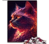 Rompecabezas de 1000 Piezas para Adultos, diseño de Gatito Brillante, desafiante Rompecabezas para Adolescentes, diversión Familiar, Regalo de decoración del hogar tamaño 26x38cm
