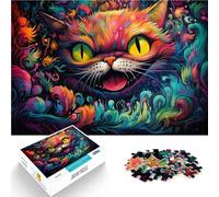 Rompecabezas de 1000 piezas para adultos, diseño de gato alicia, juego divertido en casa, regalo de cumpleaños, regalos de viaje, 19.7 x 29.5 pulgadas para adolescentes a partir de 14 años