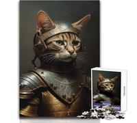 Rompecabezas de 1000 Piezas para Adultos, diseño de Gato Caballero pobre, Relajante, Suave, para Actividades de Ocio, Corte Fino y Suave, tamaño 50x75cm