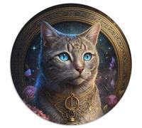 Rompecabezas de 1000 Piezas para Adultos, diseño de Gato, de cartón, Ideal como Juguete de Inteligencia para Juegos Familiares en Interiores (67,5x67,5cm)