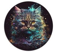 Rompecabezas de 1000 Piezas para Adultos, diseño de Gato de fantasía, difícil de superar, Ideal para Decorar el hogar o la Oficina, (tamaño 67,5 x 67,5 cm)
