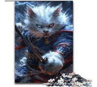 Rompecabezas de 1000 Piezas para Adultos, diseño de Gato Ninja cumpleaños o Vacaciones, Ideal para Fiestas (tamaño 50x75cm)