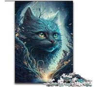Rompecabezas de 1000 Piezas para Adultos, diseño de Gato Persa Folklore, Hecho de Madera, Navidad y Año Nuevo, 50x75cm para Juego Interactivo Familiar