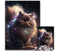 Rompecabezas de 1000 Piezas para Adultos, diseño de Gato Persa, Nebulosa, Rompecabezas Imposible para Adultos, Actividad Familiar, decoración del hogar, Regalo navideño, 26x38cm/10,23x14,96 Pulgadas.