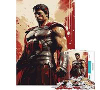 Rompecabezas de 1000 Piezas para Adultos diseño de gladiadores Romanos Juego práctico Juguetes adictivos para Cultivar la Paciencia Regalo de cumpleaños y antiestrés (tamaño 38x26cm)