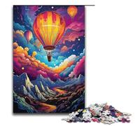 Rompecabezas de 1000 Piezas para Adultos diseño de Globo aerostático de fantasía Colorido y Hermoso para Juego Educativo desafío Juguete Obra de Arte Regalo 1000 Piezas (38 x 26 cm)