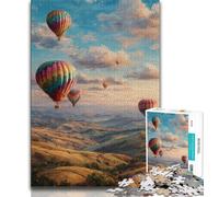 Rompecabezas de 1000 Piezas para Adultos, diseño de Globo aerostático, desafiantes Juegos Familiares, Juguetes de Bricolaje para Decorar la Pared del hogar (tamaño 75x50cm)