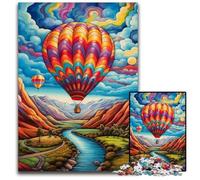 Rompecabezas de 1000 Piezas para Adultos, diseño de Globo aerostático, Ideal para Actividades en casa, Regalo de cumpleaños y Viajes, 50x75cm/19,68x29,52 Pulgadas.