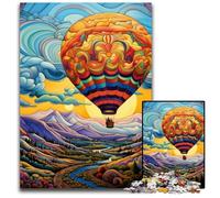 Rompecabezas de 1000 Piezas para Adultos, diseño de Globo aerostático, Rompecabezas imposibles, decoración del hogar, Regalo, Juego de ingenio, 26x38cm/10,23x14,96 Pulgadas.