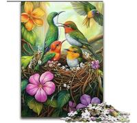Rompecabezas de 1000 Piezas para Adultos, diseño de gorrión Colorido, Ideal para la interacción Familiar y un Divertido Regalo Diseño Abstracto Vibrante, 26x38cm