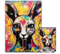 Rompecabezas de 1000 Piezas para Adultos, diseño de Grafiti de Ballena, de Madera, Ideal para Decorar y Regalar, 50x75cm/19,68x29,52 Pulgadas