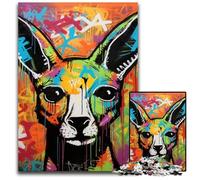 Rompecabezas de 1000 Piezas para Adultos, diseño de Grafiti de Ballena, de Madera, Ideal para Decorar y Regalar, 50x75cm/19,68x29,52 Pulgadas