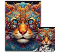 Rompecabezas de 1000 Piezas para Adultos, diseño de Grafiti de Suricata, Adultos, Juego Interactivo Familiar, desafío Mental, 50x75cm/19,68x29,52 Pulgadas
