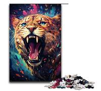 Rompecabezas de 1000 Piezas para Adultos diseño de Guepardo de fantasía Colorido de Madera Juego desafiante 1000 Piezas (75 x 50 cm)