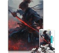 Rompecabezas de 1000 Piezas para Adultos, diseño de Guerrero Ninja de fantasía, Ideal como Juego Educativo, decoración de Pared, cumpleaños y Navidad (tamaño 38x26cm)