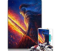 Rompecabezas de 1000 Piezas para Adultos, diseño de Guerreros, Pintura al óleo, Juegos Familiares desafiantes, Juguetes para Decorar la Pared del hogar (tamaño 38x26cm)