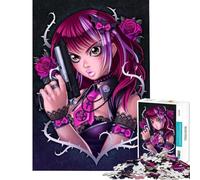 Rompecabezas de 1000 Piezas para Adultos diseño de Guns N' Roses Ideal para decoración de Pared Divertido y Original cumpleaños (tamaño 50x75cm)