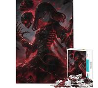 Rompecabezas de 1000 Piezas para Adultos diseño de hechicero Calavera de Anime patrón difícil y desafiante Juego práctico de ensamblaje Apto para Mayores de 14 años 50x75cm