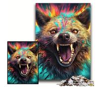 Rompecabezas de 1000 Piezas para Adultos, diseño de hienas, Ideal para Decorar el hogar o Regalar. Tamaño: 50x75cm.
