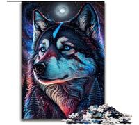 Rompecabezas de 1000 Piezas para Adultos, diseño de Husky Mágico, desafiante Rompecabezas, Actividad Familiar, decoración del hogar, Regalo navideño (tamaño: 50x75cm)