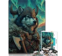 Rompecabezas de 1000 Piezas para Adultos, diseño de Husky Siberiano Feroz, Ideal para Adolescentes, Ideal para el hogar, Ideal para días de Lluvia, Regalo de cumpleaños (tamaño 75x50cm)