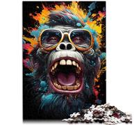 Rompecabezas de 1000 piezas para adultos, diseño de jefe de orangután para rompecabezas de 19.7 x 29.5 pulgadas, regalos de cumpleaños de Navidad para adolescentes a partir de 14 años