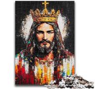 Rompecabezas de 1000 Piezas para Adultos, diseño de Jesús de fantasía Cada Pieza es única Un Juego desafiante y Divertido para Toda la Familia (50x75cm)