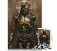 Rompecabezas de 1000 Piezas para Adultos, diseño de Jesús mecánico, Ideal para la Familia, Ideal para Decorar la Pared a Partir de 14 años (tamaño 50x75cm)