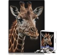 Rompecabezas de 1000 Piezas para Adultos, diseño de Jirafa con Inteligencia Artificial generativa, Ideal para Momentos de Relax, Troquelado de precisión Fina, tamaño 38x52cm