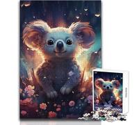 Rompecabezas de 1000 Piezas para Adultos, diseño de Koala, con temática de Safari Estelar, Ideal para Disfrutar de un Momento de Tranquilidad y Tranquilidad, con Ajuste preciso, tamaño 38x26cm